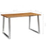 Rustika Rowe -  3 Piece Dining Set Solid Acacia Wood Brown